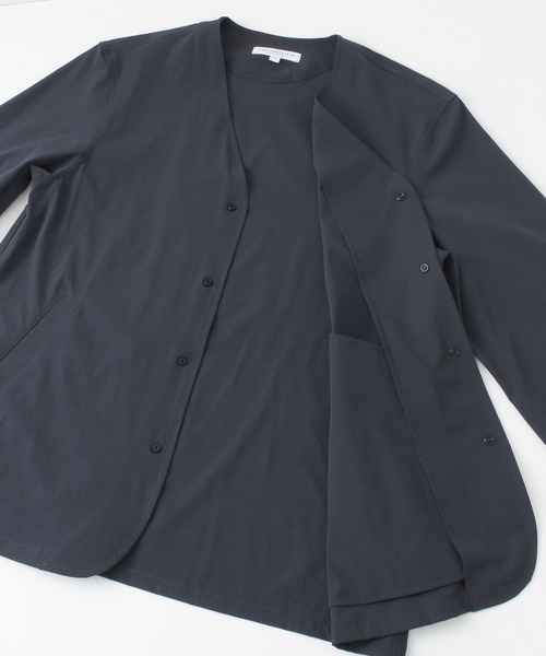 URBAN RESEARCH（アーバンリサーチ）の「タスランナイロンノーカラーブルゾン（ブルゾン・メンズ・ベージュ/グレー系その他/ブルー系その他・MEDIUM/LARGE）」の13枚目の写真