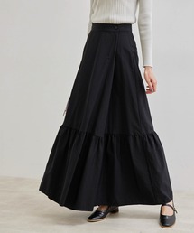 ラップ風タックタフタスカート