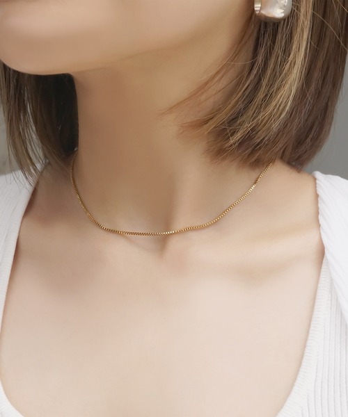 blackdia ocean（ブラックダイヤオーシャン）の「blackdia ocean ベネチアンチェーンネックレス（ネックレス・レディース・シルバー/ゴールド/シルバー系その他/ゴールド系その他/シルバー系その他2/ゴールド系その他2・45cm/35cm/55cm）」の5枚目の写真