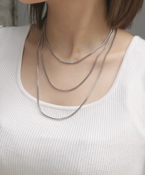 blackdia ocean（ブラックダイヤオーシャン）の「blackdia ocean ベネチアンチェーンネックレス（ネックレス・レディース・シルバー/ゴールド/シルバー系その他/ゴールド系その他/シルバー系その他2/ゴールド系その他2・45cm/35cm/55cm）」の9枚目の写真