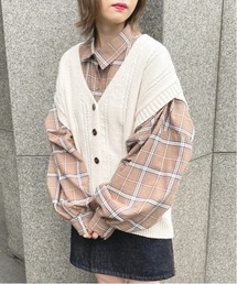 ボタンニットベスト【ZOZOTOWN限定アイテム】