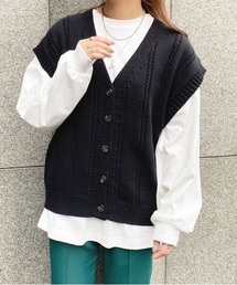 ボタンニットベスト【ZOZOTOWN限定アイテム】
