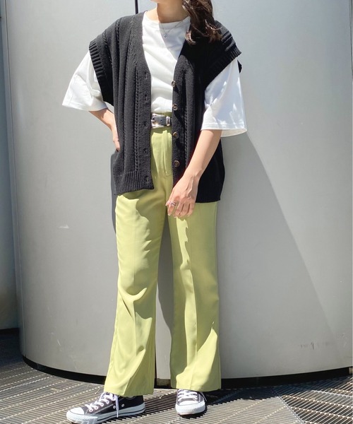 apres jour（アプレジュール）の「ボタンニットベスト【ZOZOTOWN限定アイテム】（ベスト・レディース・ダークグリーン/ブラック/アイボリー・X-LARGE/フリー）」の15枚目の写真