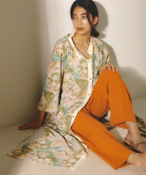 Bou Jeloud（ブージュルード）の「センターシームカラーパンツ（その他パンツ・レディース・ベージュ/ブルー/マスタード・38）」の14枚目の写真