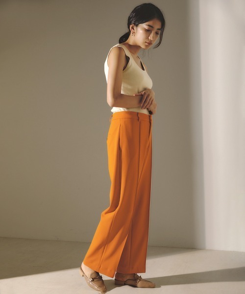 Bou Jeloud（ブージュルード）の「センターシームカラーパンツ（その他パンツ・レディース・ベージュ/ブルー/マスタード・38）」の16枚目の写真