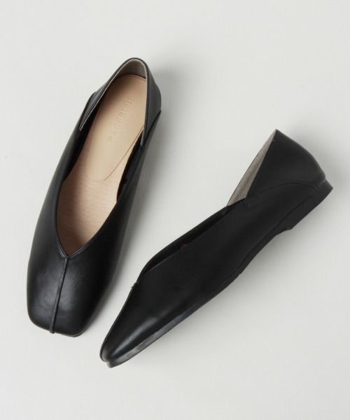 RAGEBLUE（レイジブルー）の「スクエアトゥフラットシューズ/237593（パンプス・レディース・ブラック/ブラウン/その他5・SMALL/MEDIUM/LARGE）」の2枚目の写真