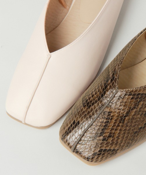 RAGEBLUE（レイジブルー）の「スクエアトゥフラットシューズ/237593（パンプス・レディース・ブラック/ブラウン/その他5・SMALL/MEDIUM/LARGE）」の10枚目の写真