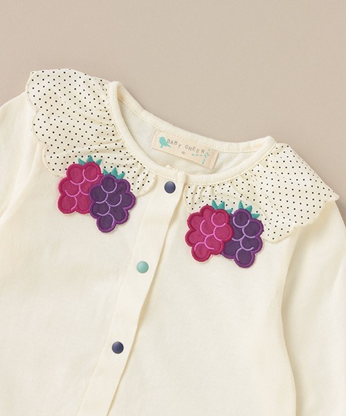 baby cheer（ベイビーチアー）の「ぶどう衿ブラウス（シャツ/ブラウス・キッズ・キナリ・110cm/100cm/80ｃｍ/90cm/120cm）」の3枚目の写真