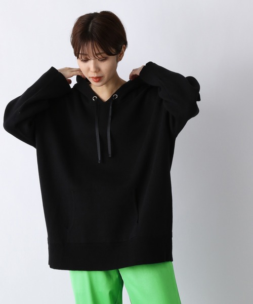 JEANASIS(ジーナシス)の「Wフェイスフーディ/958388(パーカー・レディース・ブラック/オフホワイト/マスタード・FREE)」の2枚目の写真