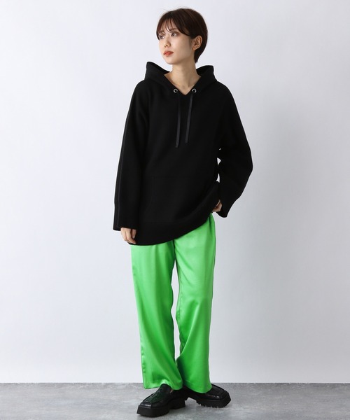 JEANASIS(ジーナシス)の「Wフェイスフーディ/958388(パーカー・レディース・ブラック/オフホワイト/マスタード・FREE)」の4枚目の写真