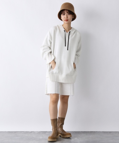 JEANASIS(ジーナシス)の「Wフェイスフーディ/958388(パーカー・レディース・ブラック/オフホワイト/マスタード・FREE)」の14枚目の写真