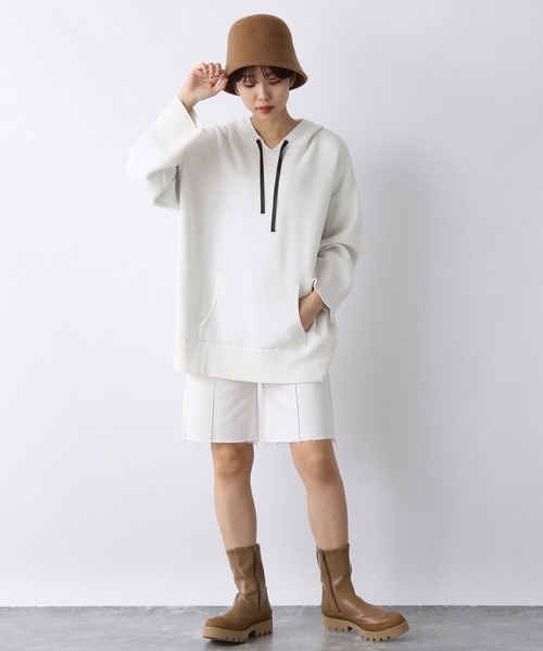 JEANASIS(ジーナシス)の「Wフェイスフーディ/958388(パーカー・レディース・ブラック/オフホワイト/マスタード・FREE)」の19枚目の写真