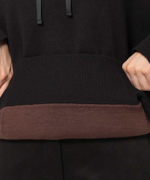 JEANASIS(ジーナシス)の「Wフェイスフーディ/958388(パーカー・レディース・ブラック/オフホワイト/マスタード・FREE)」の12枚目の写真