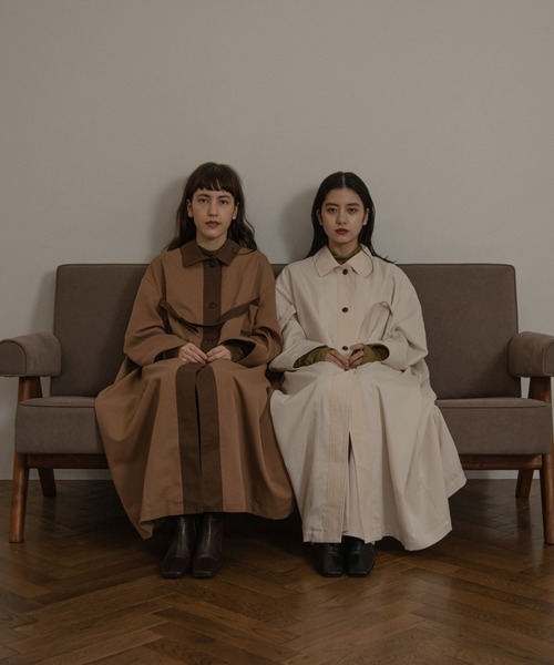 lawgy(ラウジー)の「bi fabric trench coat(トレンチコート・レディース・ホワイト/ブラウン・FREE)」の20枚目の写真