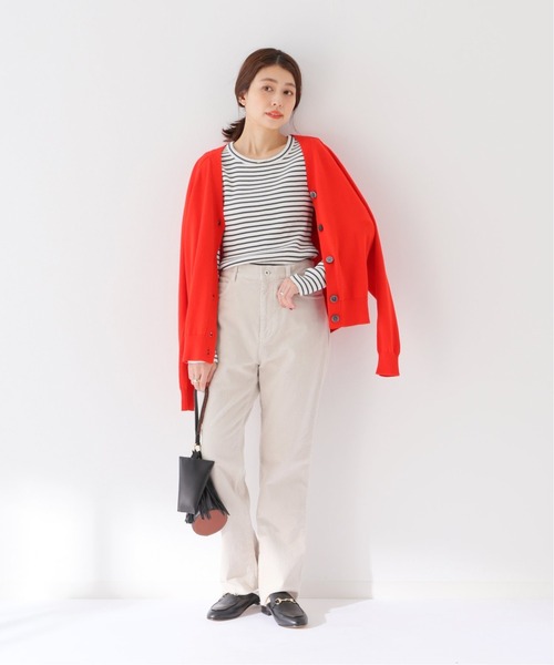 FRAMeWORK（フレームワーク）の「リブボーダークルーネックプルオーバー◆（Tシャツ/カットソー・レディース・ブラック/ホワイト/ブルー系その他・FREE）」の19枚目の写真