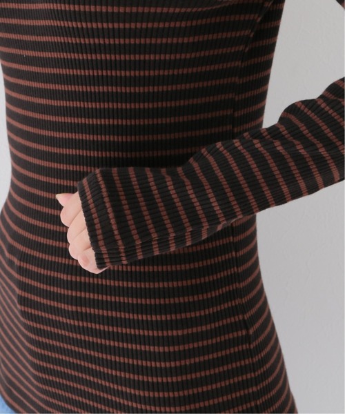 FRAMeWORK（フレームワーク）の「リブボーダークルーネックプルオーバー◆（Tシャツ/カットソー・レディース・ブラック/ホワイト/ブルー系その他・FREE）」の20枚目の写真