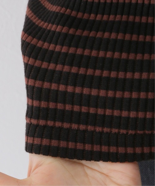 FRAMeWORK（フレームワーク）の「リブボーダークルーネックプルオーバー◆（Tシャツ/カットソー・レディース・ブラック/ホワイト/ブルー系その他・FREE）」の18枚目の写真