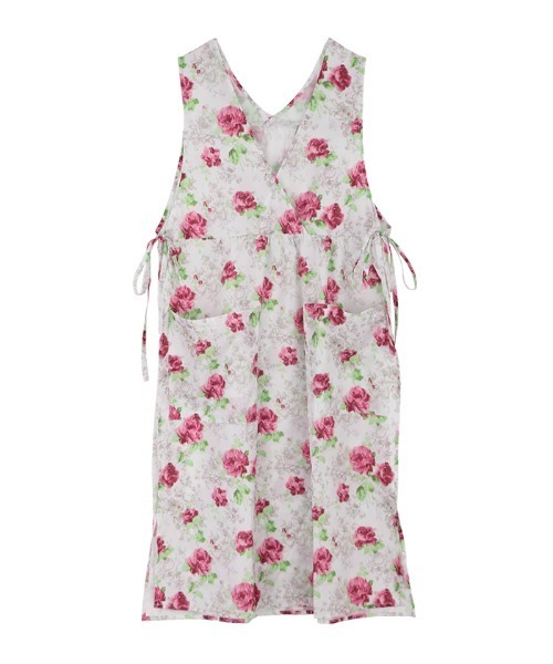 axes femme（アクシーズファム）の「エレガントローズエプロン（エプロン・レディース・ブルー/ピンク系その他・MEDIUM）」の2枚目の写真