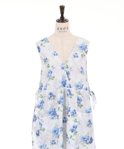 axes femme（アクシーズファム）の「エレガントローズエプロン（エプロン・レディース・ブルー/ピンク系その他・MEDIUM）」の12枚目の写真