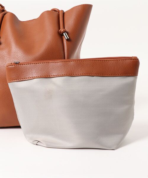 JUMELLE（ジュメロ）の「フェイクレザートートバッグ（トートバッグ・レディース・ブラウン/イエロー/グリーン・FREE）」の19枚目の写真