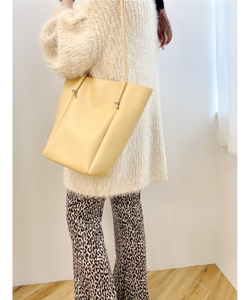 JUMELLE（ジュメロ）の「フェイクレザートートバッグ（トートバッグ・レディース・ブラウン/イエロー/グリーン・FREE）」の8枚目の写真