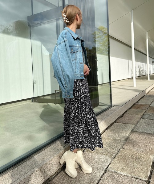 attagirl（アタガール）の「スクエアトゥストレッチショートブーツ（ブーツ・レディース・ブラック/ブラック系その他/ダークブラウン/アイボリー/ベージュ系その他・L/S/LL/M/3L）」の19枚目の写真