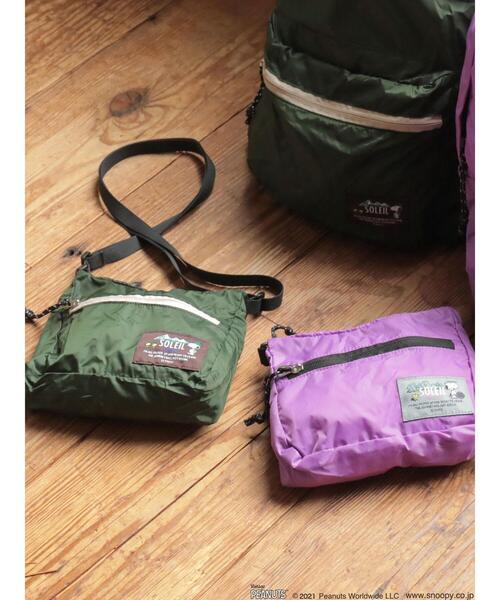 Green　Parks（グリーンパークス）の「■SOLEIL ピーナッツパッカブルショルダー＊（トートバッグ・レディース・グリーン/パープル・FREE）」の14枚目の写真