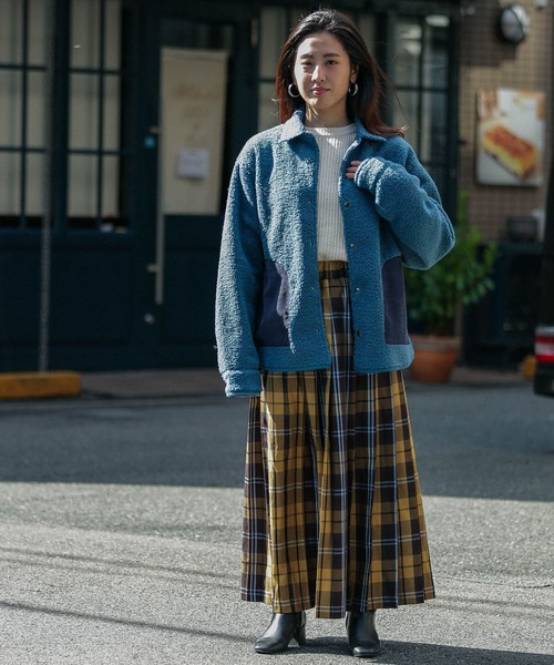 URBAN RESEARCH Sonny Label(アーバンリサーチサニーレーベル)の「ボアシャツジャケット(ブルゾン・メンズ・オレンジ/ブルー/モカ・MEDIUM/LARGE)」の9枚目の写真