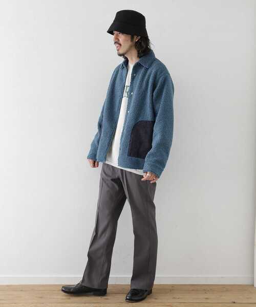 URBAN RESEARCH Sonny Label(アーバンリサーチサニーレーベル)の「ボアシャツジャケット(ブルゾン・メンズ・オレンジ/ブルー/モカ・MEDIUM/LARGE)」の12枚目の写真