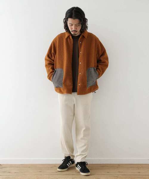 URBAN RESEARCH Sonny Label(アーバンリサーチサニーレーベル)の「ボアシャツジャケット(ブルゾン・メンズ・オレンジ/ブルー/モカ・MEDIUM/LARGE)」の16枚目の写真