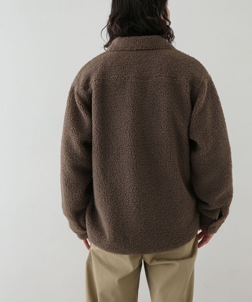 URBAN RESEARCH Sonny Label(アーバンリサーチサニーレーベル)の「ボアシャツジャケット(ブルゾン・メンズ・オレンジ/ブルー/モカ・MEDIUM/LARGE)」の6枚目の写真