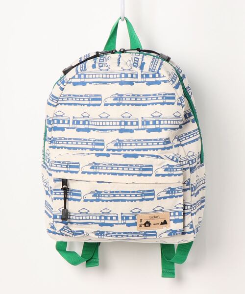 MOMENTUM（モメンタム）の「鉄道デイパック（バックパック/リュック・キッズ・オフホワイト/イエロー/ブラック・ONE SIZE）」の2枚目の写真