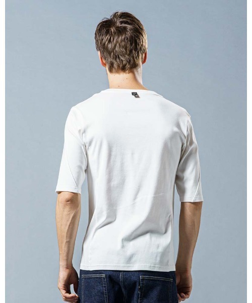wjk（ダヴルジェイケイ）の「half sleeve FLICE cut&sewn（Tシャツ/カットソー・メンズ・ホワイト/ブラック・SMALL/MEDIUM/LARGE/X-LARGE）」の9枚目の写真