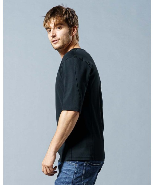 wjk（ダヴルジェイケイ）の「half sleeve FLICE cut&sewn（Tシャツ/カットソー・メンズ・ホワイト/ブラック・SMALL/MEDIUM/LARGE/X-LARGE）」の7枚目の写真