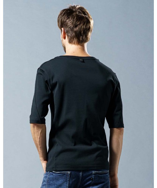 wjk（ダヴルジェイケイ）の「half sleeve FLICE cut&sewn（Tシャツ/カットソー・メンズ・ホワイト/ブラック・SMALL/MEDIUM/LARGE/X-LARGE）」の6枚目の写真