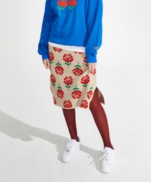 WONDER VISITOR | WONDER VISITOR/Rose柄ミドルスカート 2239632(スカート)