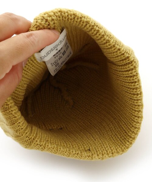 Ampersand（アンパサンド）の「/シンプルニット帽（ニットキャップ/ビーニー・キッズ・ブラック/レッド/マスタード/ベージュ/オフホワイト・48/54/50/58）」の13枚目の写真