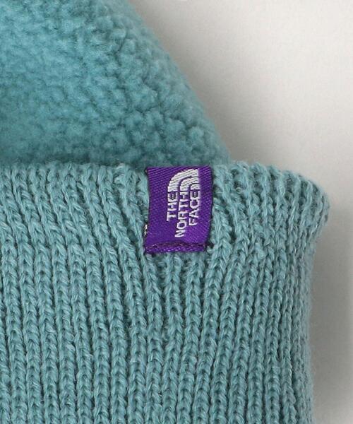 MONKEY TIME（モンキータイム）の「＜THE NORTH FACE PURPLE LABEL＞ FIELD FLC CAP/ニットキャップ □□（ニットキャップ/ビーニー・メンズ・ライトブルー/ブラック・FREE）」の6枚目の写真