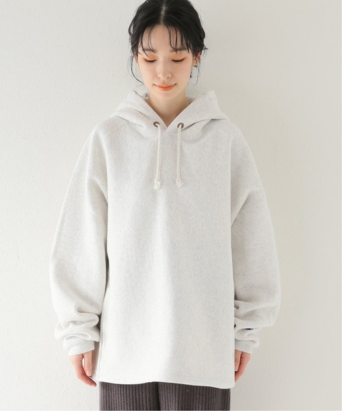 Champion(チャンピオン)の「《別注》【CHAMPION/チャンピオン】*RELUME PO HOODED SWEAT SHIRT 11:パーカー◆(パーカー・レディース・ベージュ系その他/ブラック/サックスブルー/ホワイト×ホワイト・LARGE/MEDIUM)」の9枚目の写真