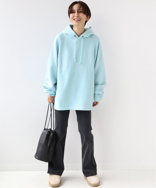 Champion(チャンピオン)の「《別注》【CHAMPION/チャンピオン】*RELUME PO HOODED SWEAT SHIRT 11:パーカー◆(パーカー・レディース・ベージュ系その他/ブラック/サックスブルー/ホワイト×ホワイト・LARGE/MEDIUM)」の18枚目の写真