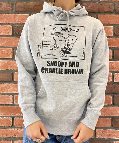 SNOOPY×OLD BETTY'S（スヌーピーカケルオールドベティーズ）の「SNP Sweat Parka（パーカー・レディース・杢グレー/グレー系その他5/ブラック系その他3/グレー系その他4/ブラック系その他2/ブラック/グレー系その他2/ブラック系その他4/ブラック系その他5/グレー系その他3/ブラック系その他/グレー系その他/ブラック系その他7/ブラック系その他6/ブラック系2/グレー系2/グレー系その他7/ブラック系1/グレー系1/ブラック系3・S）」の12枚目の写真