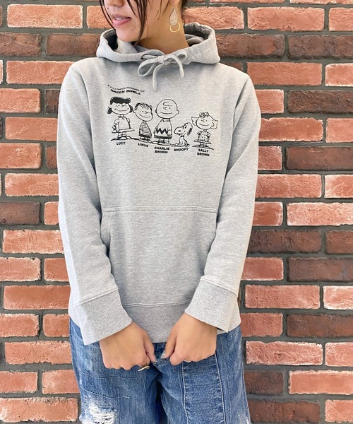 SNOOPY×OLD BETTY'S（スヌーピーカケルオールドベティーズ）の「SNP Sweat Parka（パーカー・レディース・杢グレー/グレー系その他5/ブラック系その他3/グレー系その他4/ブラック系その他2/ブラック/グレー系その他2/ブラック系その他4/ブラック系その他5/グレー系その他3/ブラック系その他/グレー系その他/ブラック系その他7/ブラック系その他6/ブラック系2/グレー系2/グレー系その他7/ブラック系1/グレー系1/ブラック系3・S）」の13枚目の写真