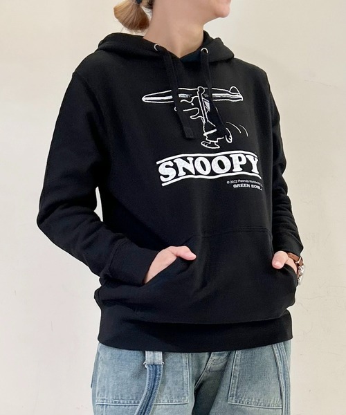SNOOPY×OLD BETTY'S（スヌーピーカケルオールドベティーズ）の「SNP Sweat Parka（パーカー・レディース・杢グレー/グレー系その他5/ブラック系その他3/グレー系その他4/ブラック系その他2/ブラック/グレー系その他2/ブラック系その他4/ブラック系その他5/グレー系その他3/ブラック系その他/グレー系その他/ブラック系その他7/ブラック系その他6/ブラック系2/グレー系2/グレー系その他7/ブラック系1/グレー系1/ブラック系3・S）」の9枚目の写真
