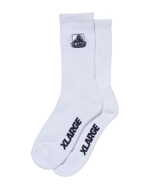 XLARGE（エクストララージ）の「OG EMB SOCKS（ソックス/靴下・メンズ・ホワイト/ブラック/パープル/グリーン・ONE SIZE）」の5枚目の写真