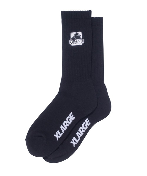 XLARGE（エクストララージ）の「OG EMB SOCKS（ソックス/靴下・メンズ・ホワイト/ブラック/パープル/グリーン・ONE SIZE）」の6枚目の写真