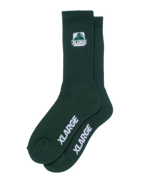XLARGE（エクストララージ）の「OG EMB SOCKS（ソックス/靴下・メンズ・ホワイト/ブラック/パープル/グリーン・ONE SIZE）」の7枚目の写真