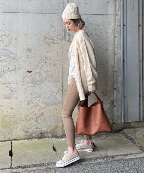 deux amour（ドゥーザムール）の「ケーブルカーディガン（カーディガン/ボレロ・レディース・ブラウン/アイボリー/ブラック・MEDIUM）」の19枚目の写真