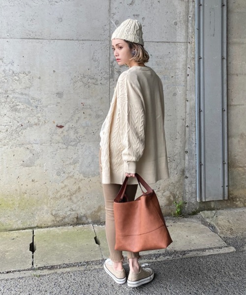 deux amour（ドゥーザムール）の「ケーブルカーディガン（カーディガン/ボレロ・レディース・ブラウン/アイボリー/ブラック・MEDIUM）」の20枚目の写真