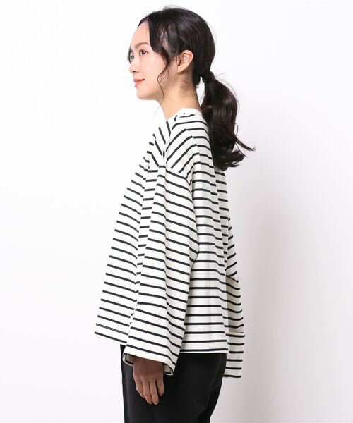 coca(coca)(コカ)の「ロールアップ袖 ボーダープルオーバー(Tシャツ/カットソー・レディース・その他1/その他2・M/L)」の15枚目の写真