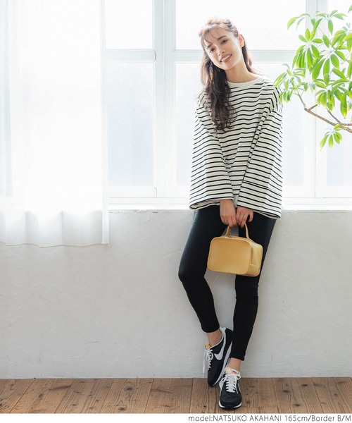 coca(coca)(コカ)の「ロールアップ袖 ボーダープルオーバー(Tシャツ/カットソー・レディース・その他1/その他2・M/L)」の4枚目の写真